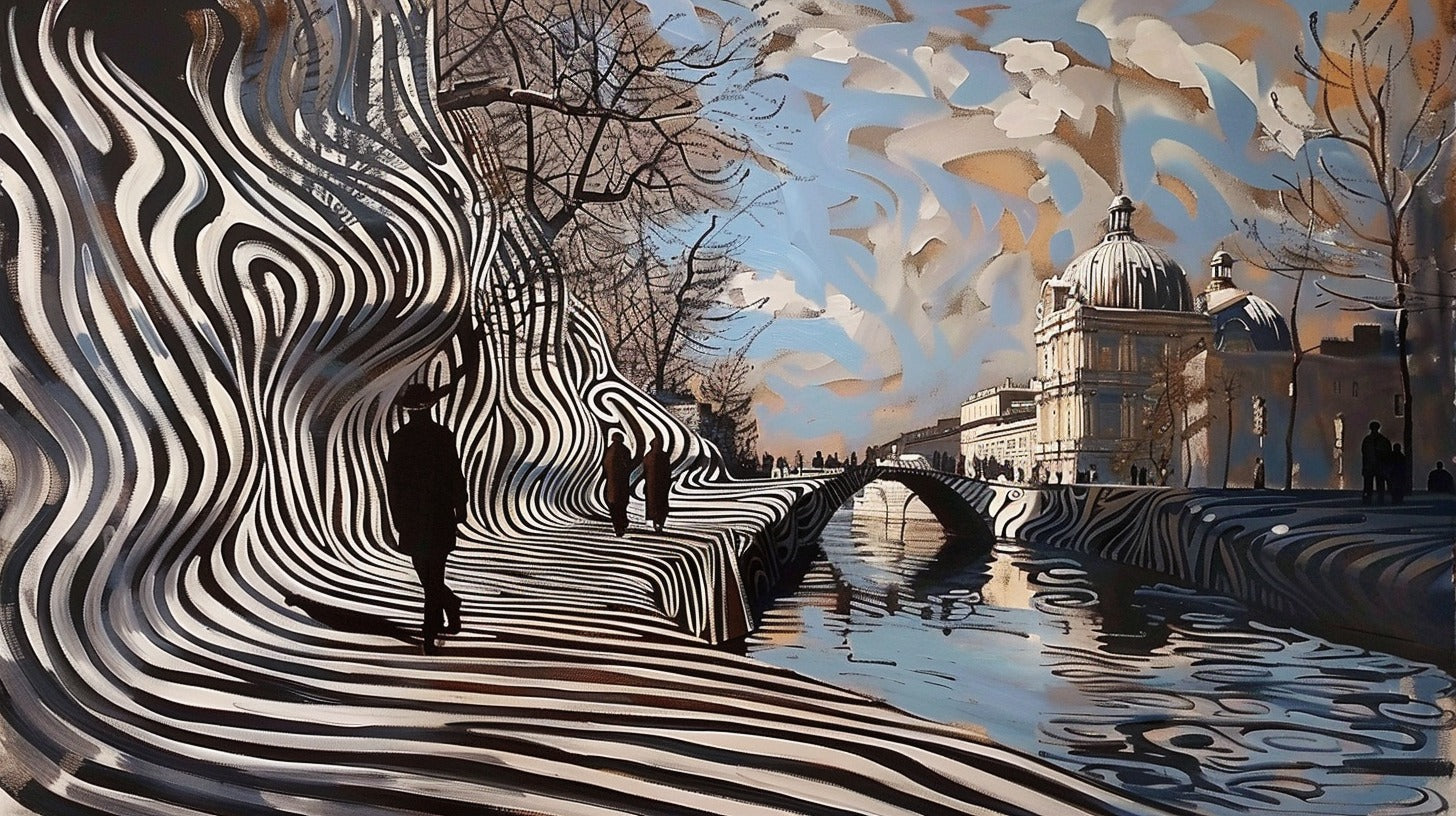 World in zebra print, abstract